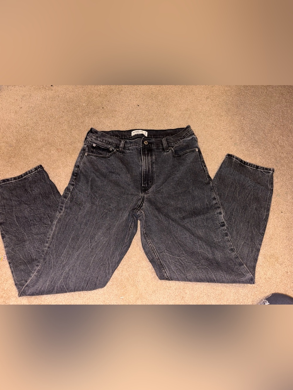 Abercrombie & Fitch Black Washed Jeans